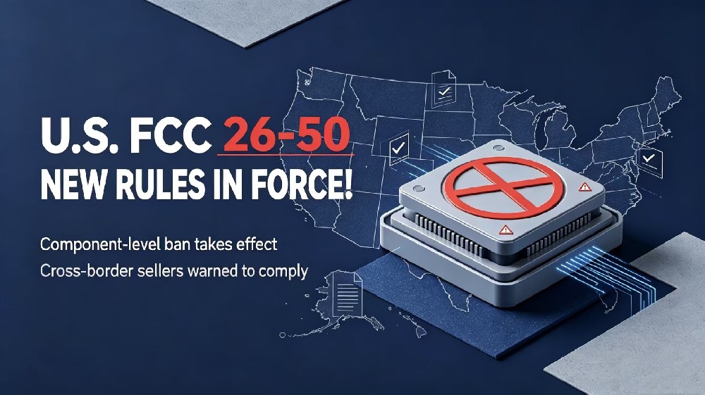 The new U.S. FCC 26-50 regulations officially take effect! Component-level ban approaches, complianc