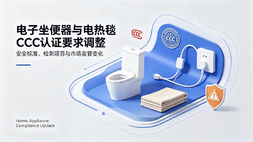 电子座便器、电热毯CCC认证要求调整