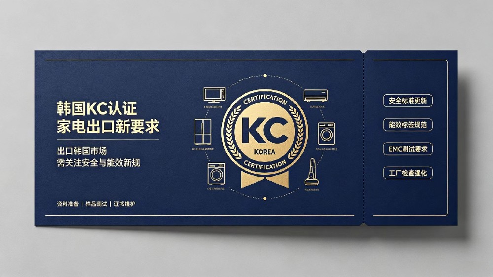 韩国KC认证对家电出口的新要求