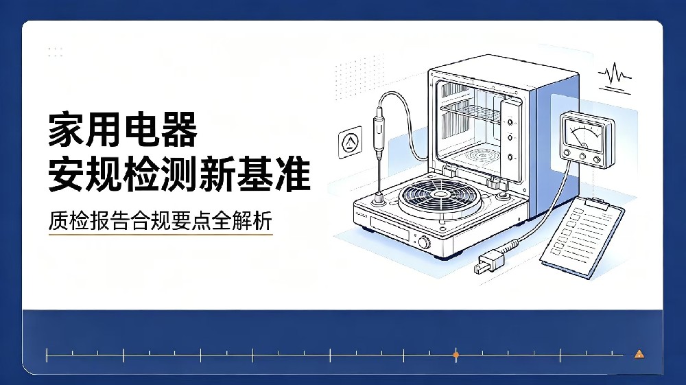 家用电器安规检测新基准，质检报告合规要点全解析